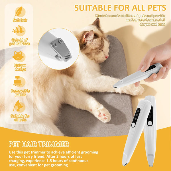 Smart Hundtrimmer med LED-ljus