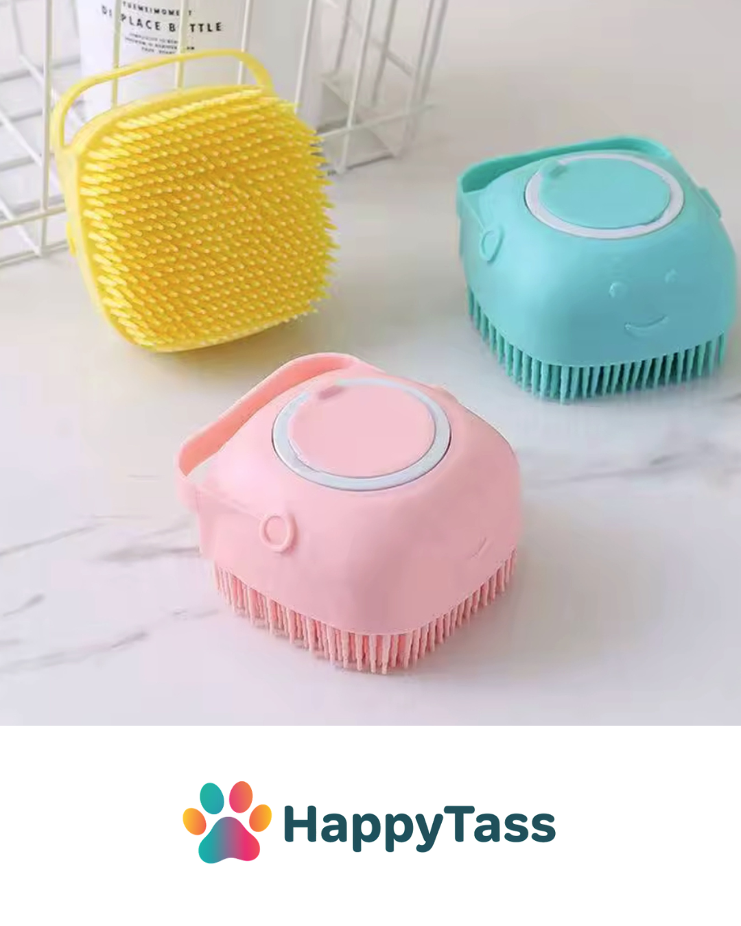 HappyTass Duschborste för Husdjur